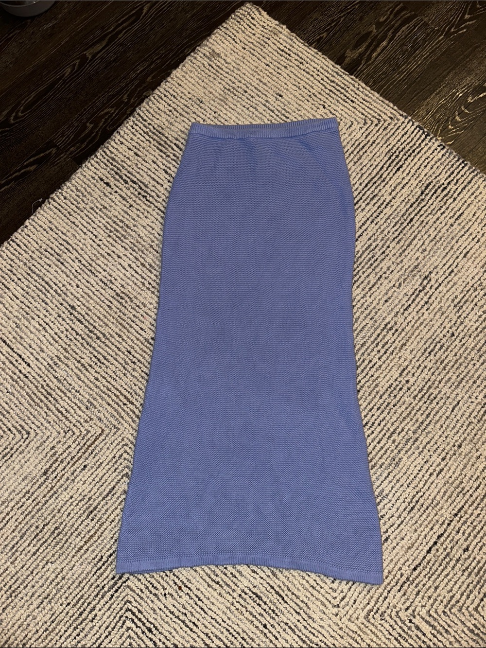 Sabo Skirt Periwinkle Knit Maxi Skirt